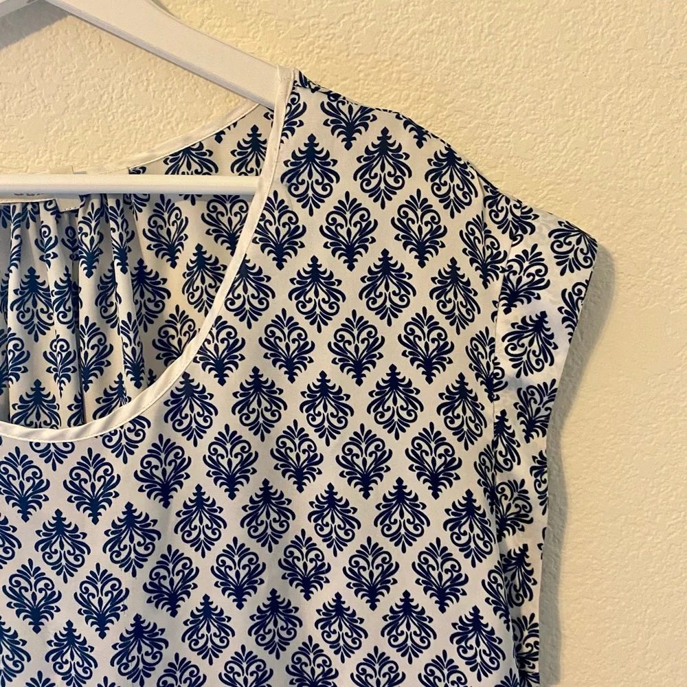 DANIEL RAINN Printed T-shirt Blouse Moroccan Print - Picture 7 of 14